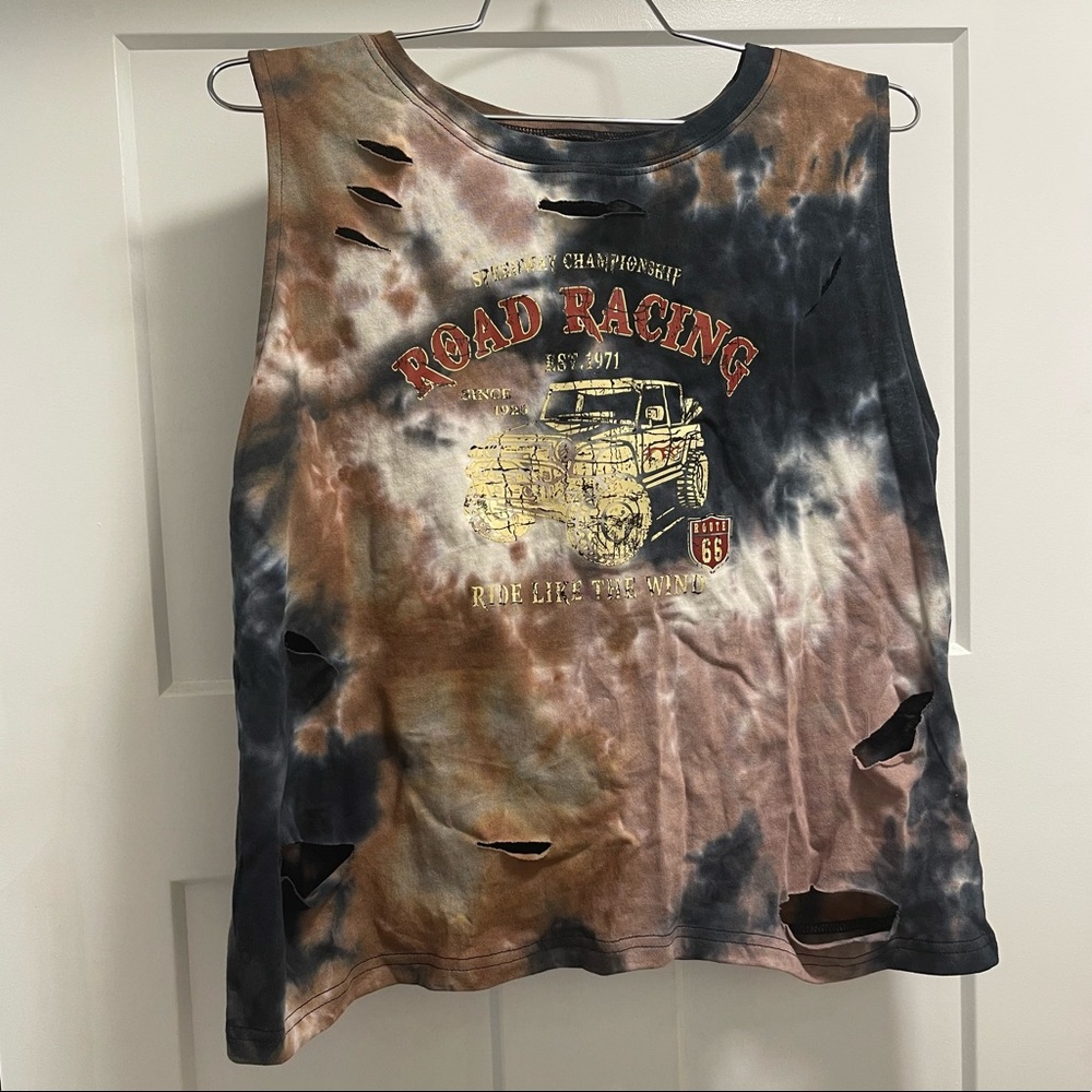 Tie dye muscle tank